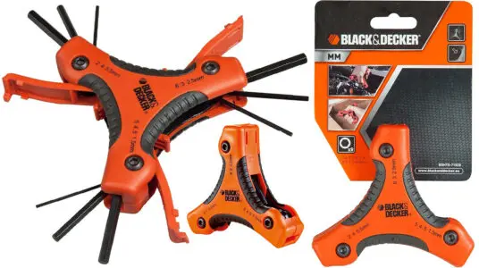 Chollo Juego de 9 llaves hexagonales Black & Decker BDHT0-71628