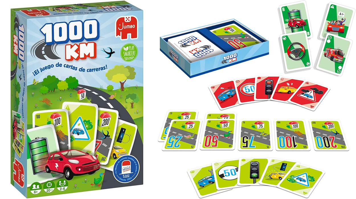 Chollo Juego de cartas familiar Jumbo 1000 KM
