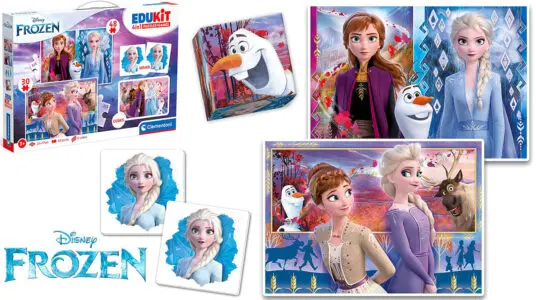Chollo Juego educativo Frozen Edukit 4 en 1 con 2 puzles