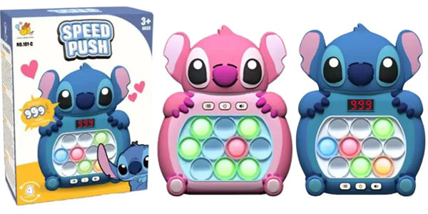 Chollo Juego electrónico de explotar burbujas Popit de Stitch