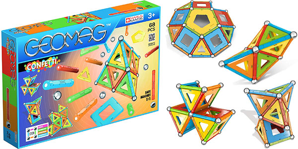 Chollo Juego magnético Geomag Confetti de 68 piezas