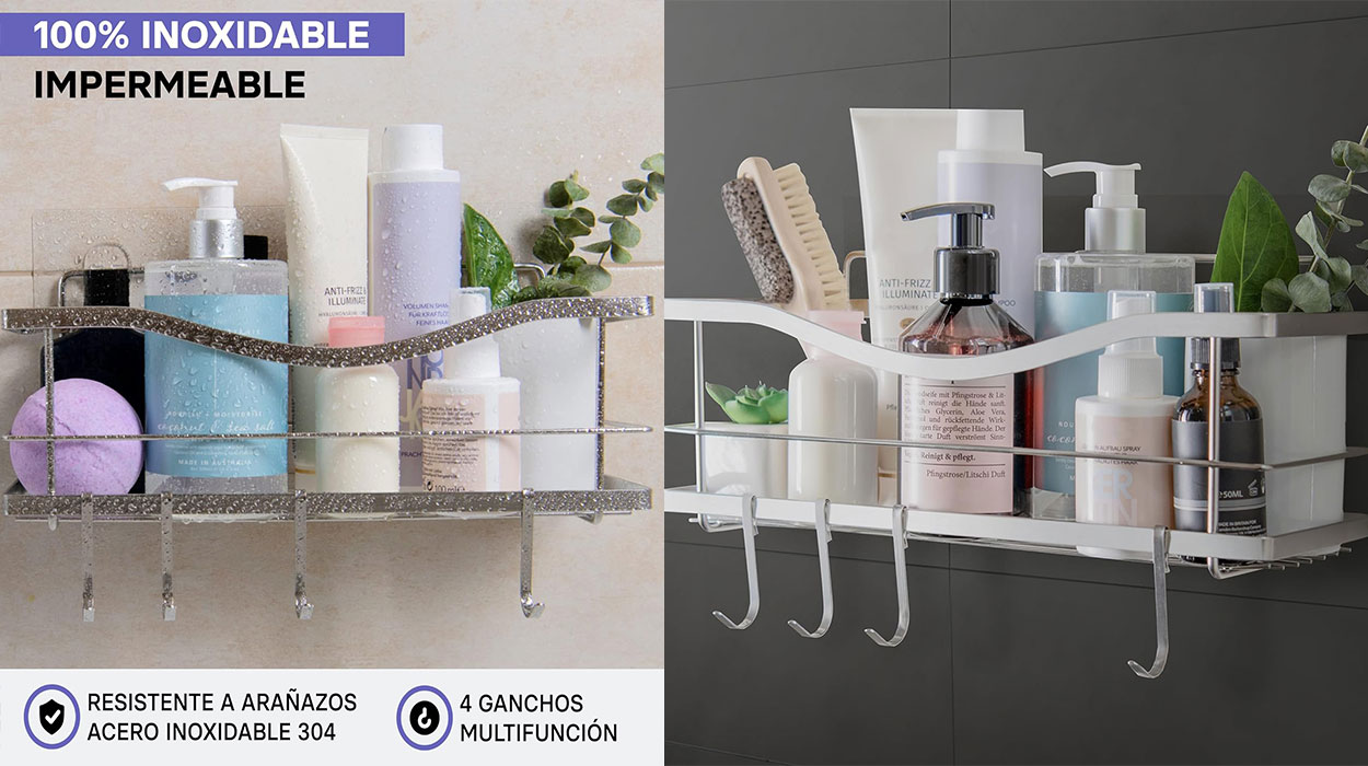 Chollo Estantería de ducha Kincmax para el baño