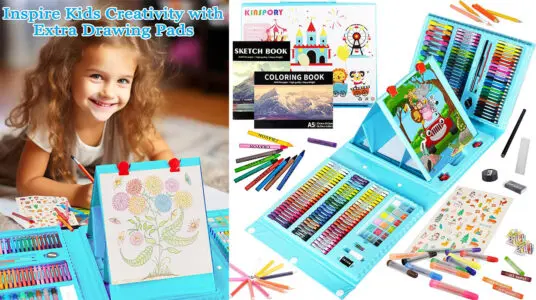 Maletín de pinturas Kinspory de 290 piezas para niños