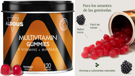 Chollo Lata de 120 gominolas multivitaminas Aldous de mora