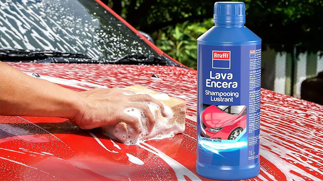 Chollo Champú abrillantador Lava Encera Krafft con esponja para el coche