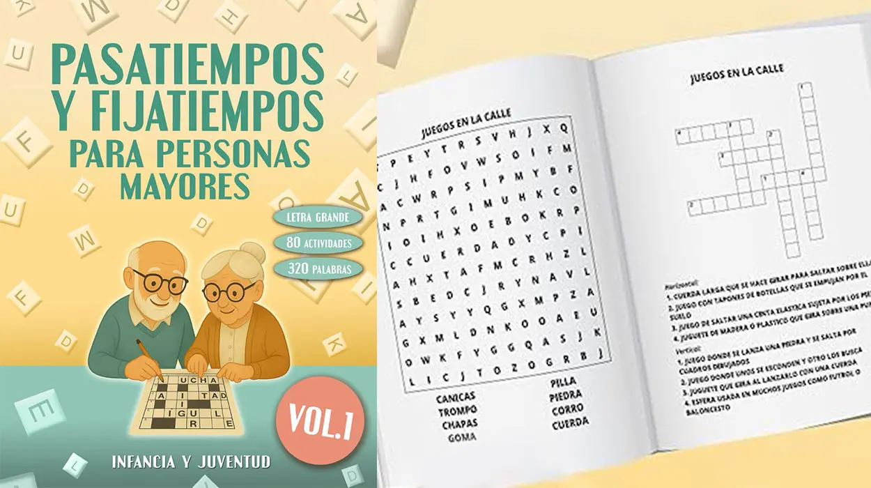 Chollo Libro de pasatiempos para personas mayores