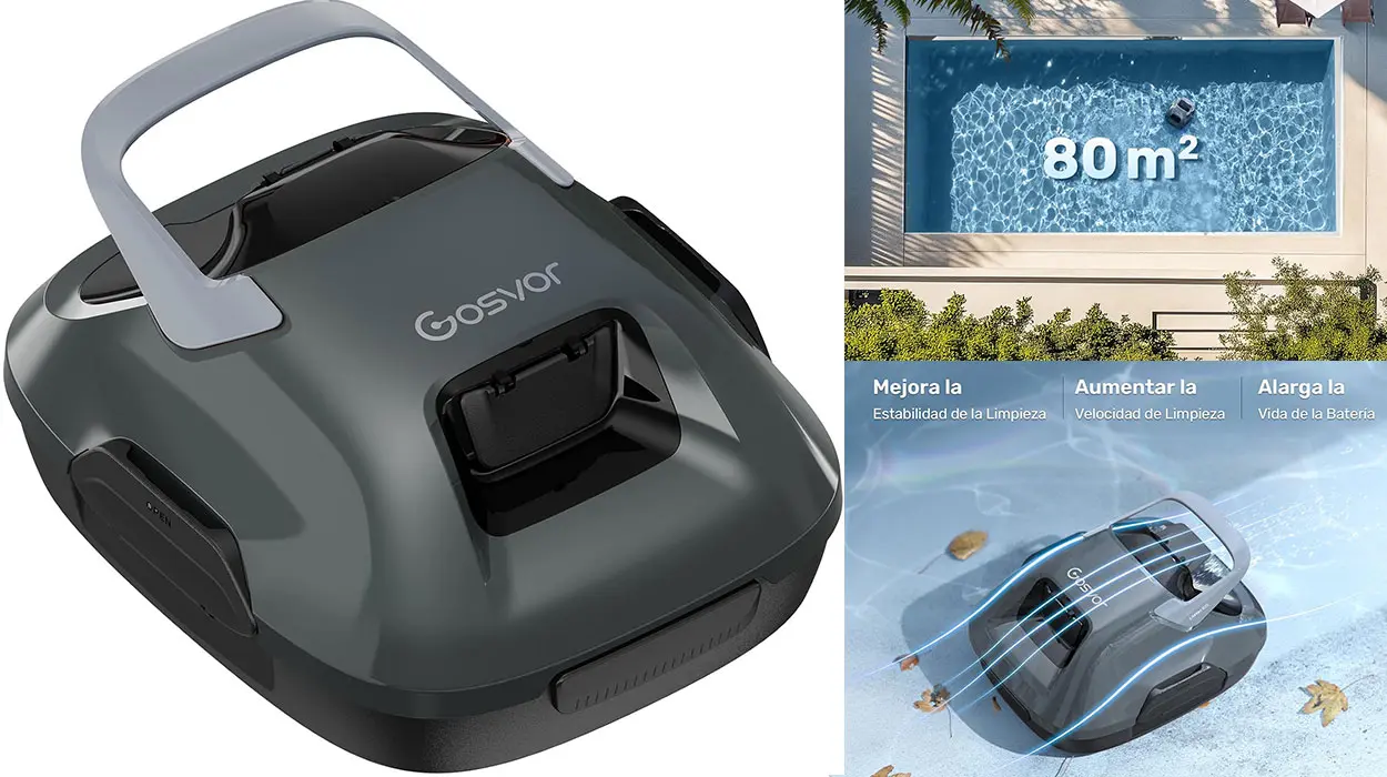 Chollo Limpiador automático de piscinas sin cable Gosvor
