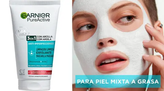 Chollo Limpiador, Exfoliante y Mascarilla Garnier PureActive con Arcilla