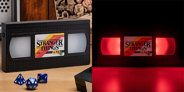 Chollo Luz de escritorio Cinta VHS de Stranger Things