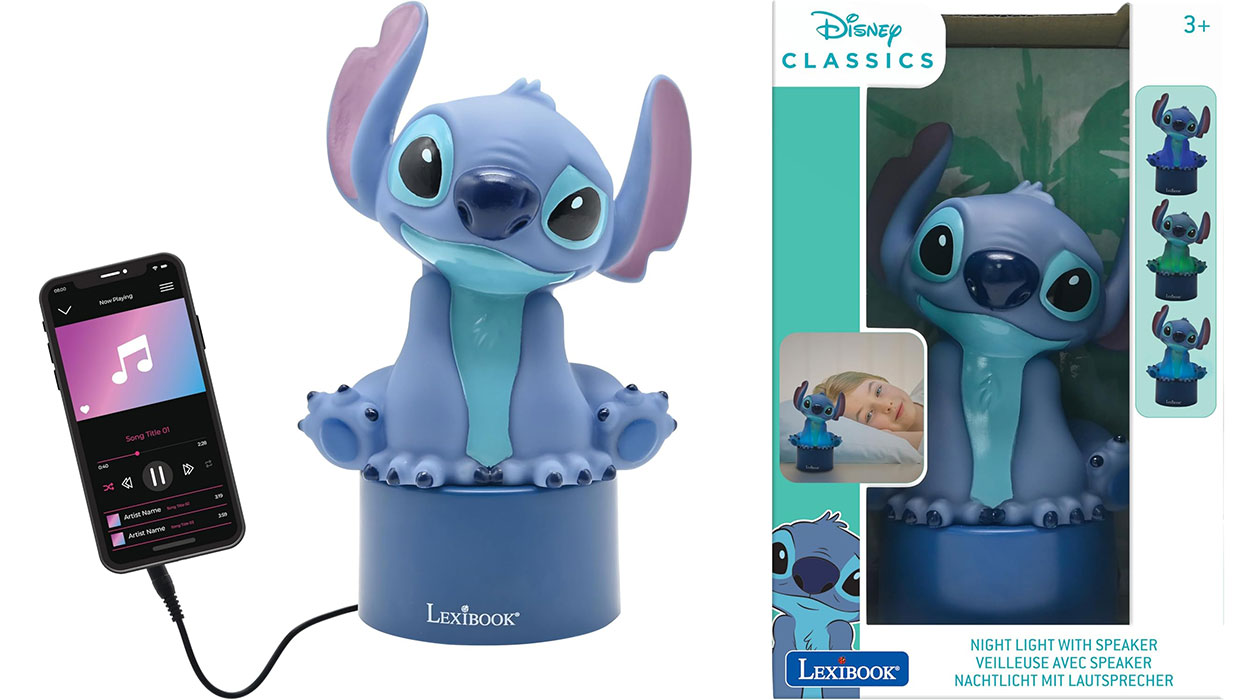 Chollo Luz nocturna con altavoz Disney Stitch de Lexibook