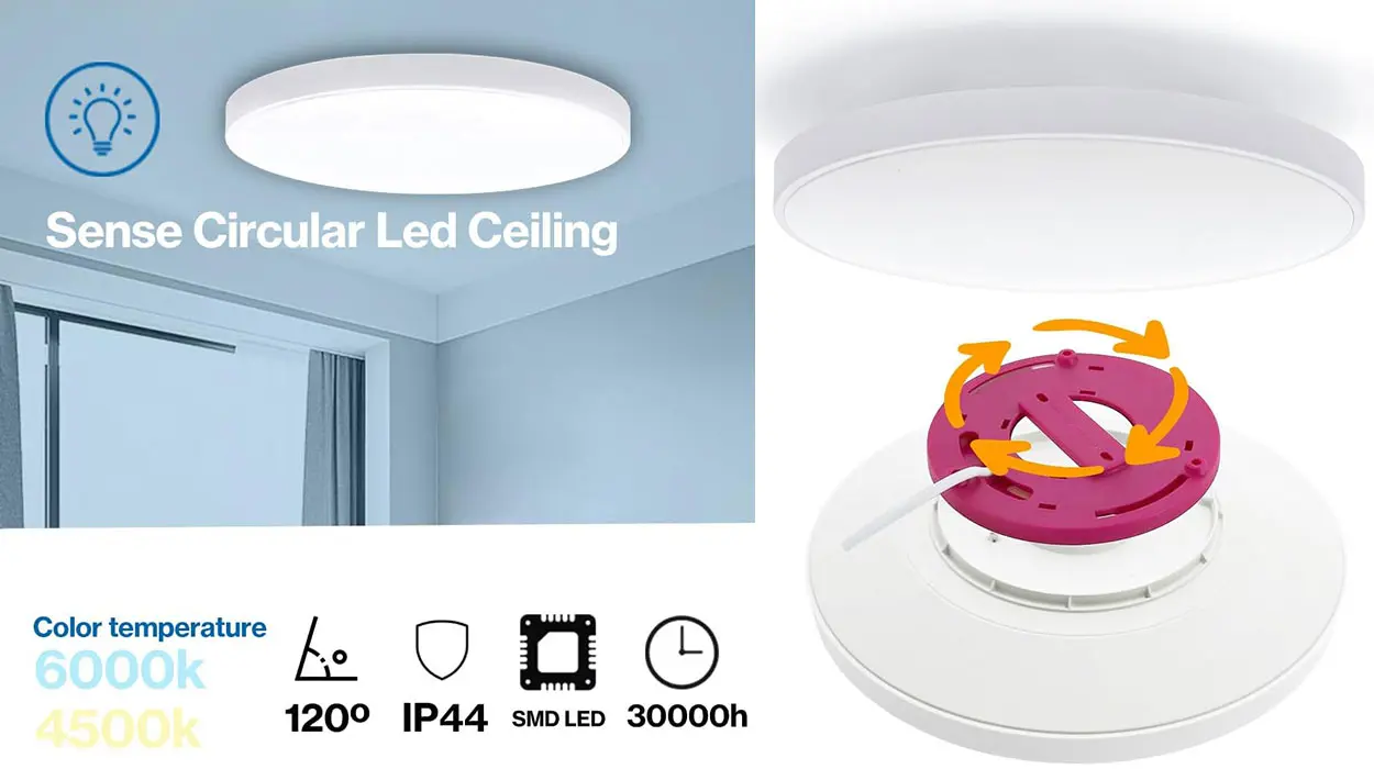 Chollo Plafón de techo LED M Ledme de 30 W