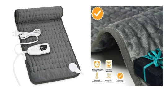 Chollo Manta eléctrica lumbar Letitwell por sólo 13,82€ (-30%)