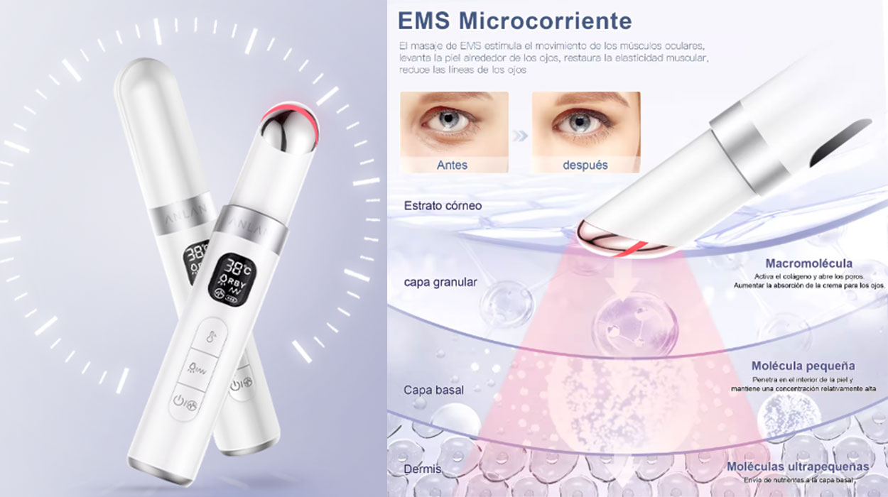 Chollo Masajeador de ojos antiedad Amlan con EMS