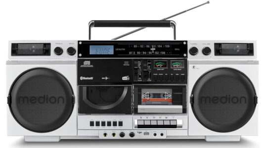 Reproductor de casete y CD Medion 80's Retro Boombox