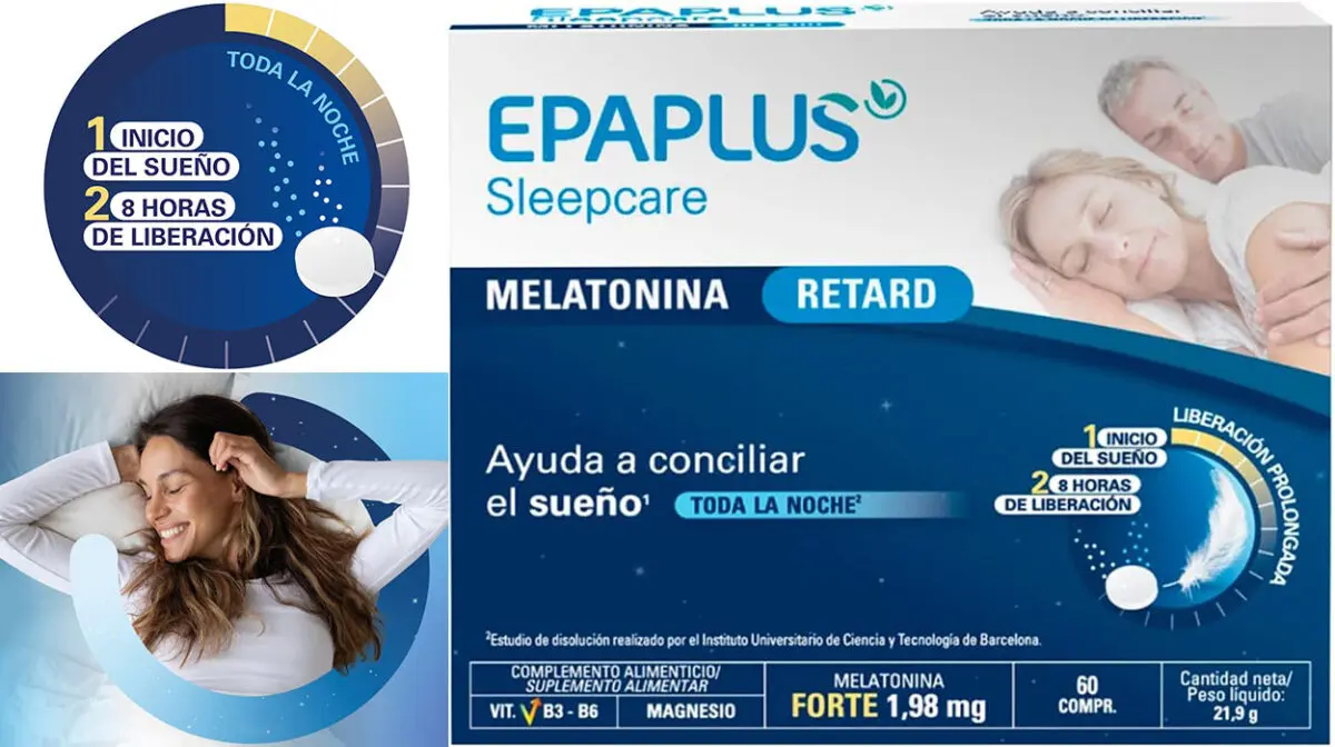Melatonina Retard EPAPLUS Sleepcare de 60 comprimidos