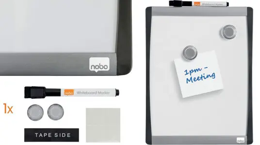 Chollo Mini Pizarra Magnética Nobo de marco curvado