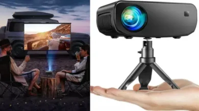 Mini proyector ELEPHAS 2025 Wi-Fi de 15.000 lúmenes