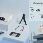 Mini proyector Wolfgang WP02 Full HD con Wi-Fi y trípode