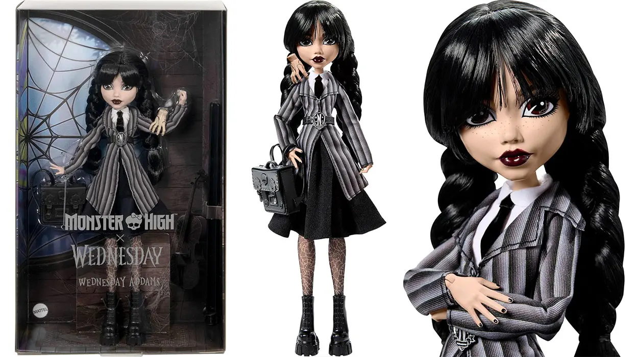 Chollo Muñeca Monster High Miércoles Addams con accesorios