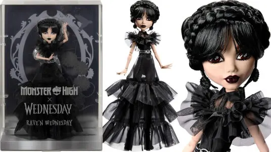 Chollo Muñeca Monster High Miércoles Addamas con Vestido Cuervo