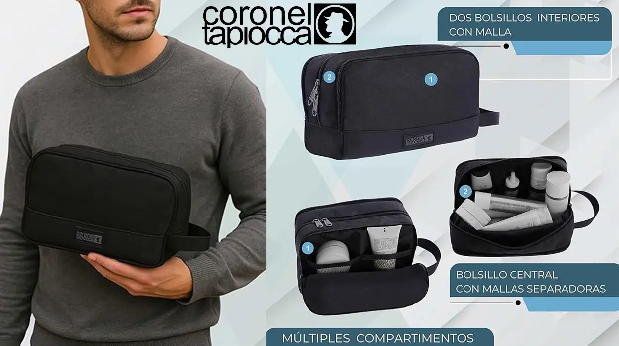 Chollo Neceser de viaje Coronel Tapiocca para hombre 