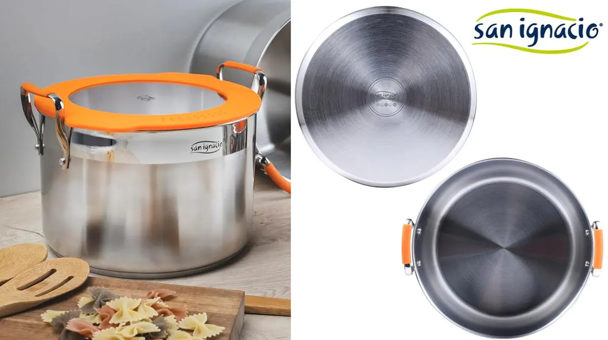 Olla alta San Ignacio Compact de 12 litros con tapa
