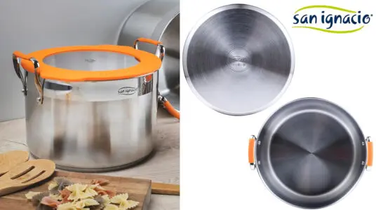 Chollo Olla alta San Ignacio Compact de 12 litros con tapa