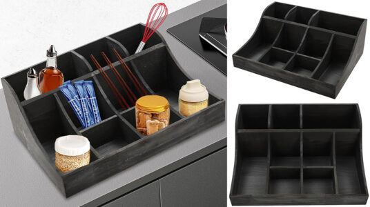 Chollo Organizador de madera con 9 compartimentos