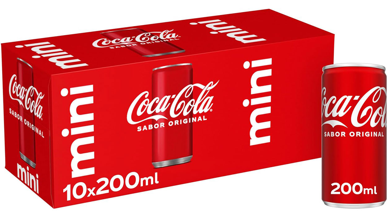 Chollo Pack de 10 minilatas de Coca-Cola de 200 ml 