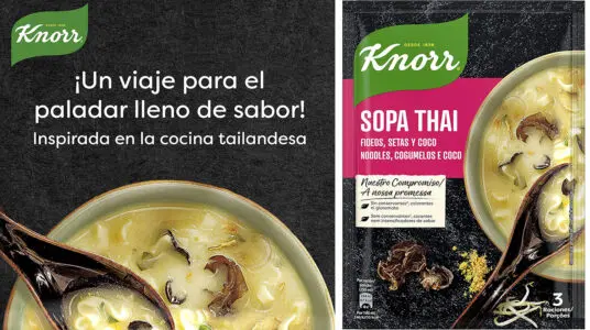 Chollo Pack de 10 sobres de Sopa Thai Knorr