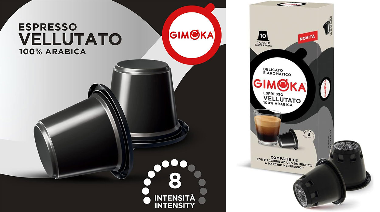 Chollo Pack de 100 cápsulas de café Gimoka Vellutato para Nespresso