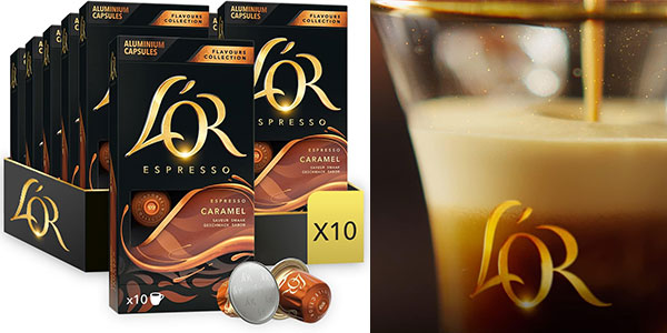 Chollo Pack de 100 cápsulas de café L'Or Espresso de caramelo
