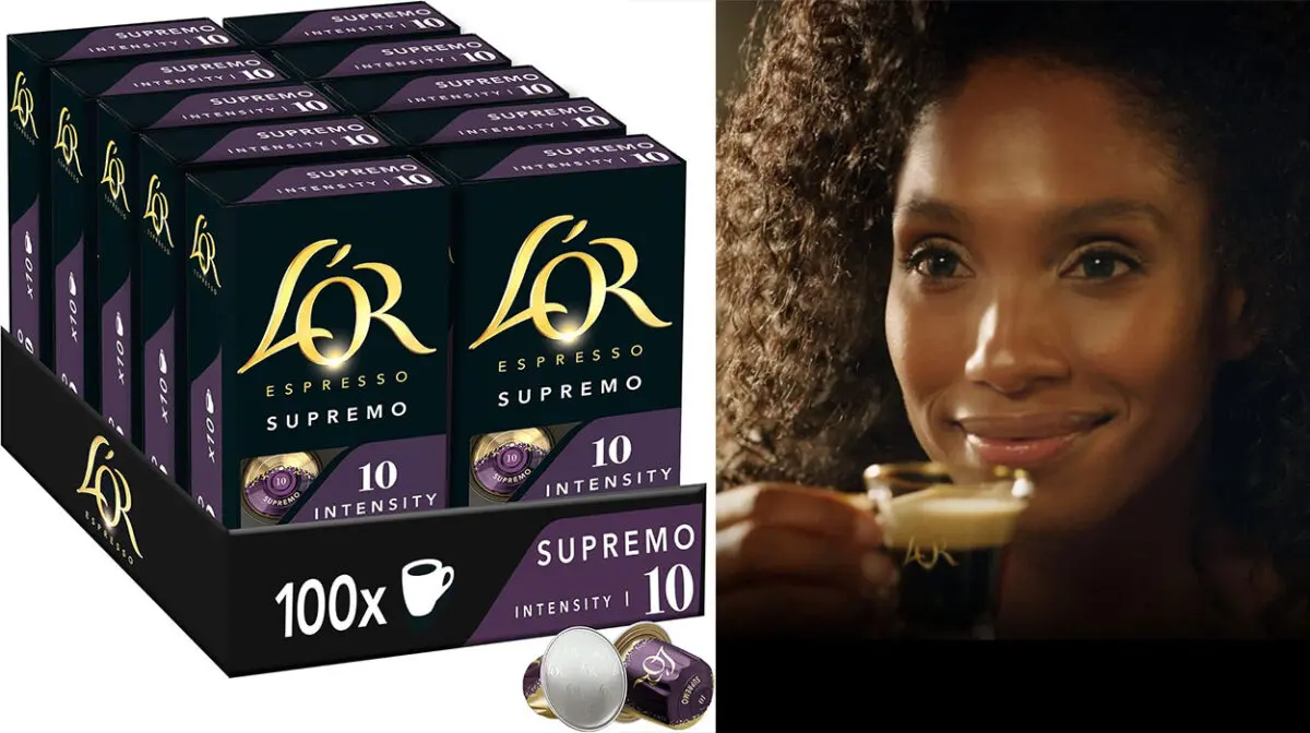Pack de 100 cápsulas de café L'Or Espresso Supremo para Nespresso