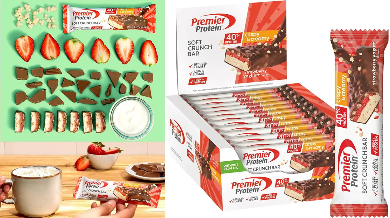 Chollo Pack de 12 barritas energéticas Premier Protein Strawberry Yogurt 