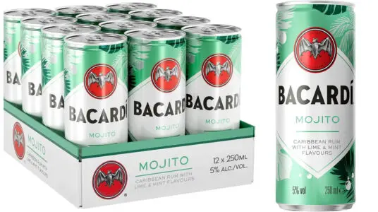 Chollo Pack de 12 latas de Bacardí Mojito de 25 cl