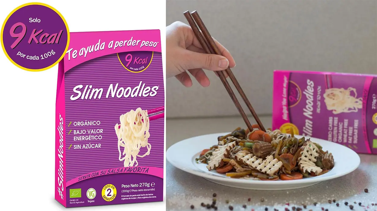 Pack x12 Noodles de konjac Slim Pasta sin calorías ni carbohidratos