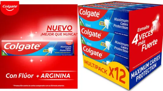 Chollo Pack x12 Pasta de dientes Colgate Maximum Caries Protection de 50 ml