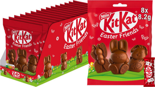 Chollo Pack de 15 bolsas Nestlé KitKat de figuritas de Pascua de chocolate con leche