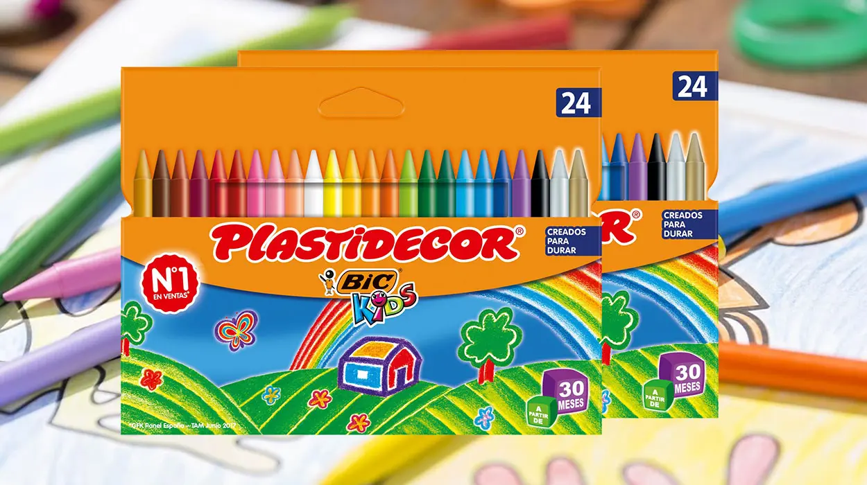 Pack de 48 ceras Bic Kids para niños