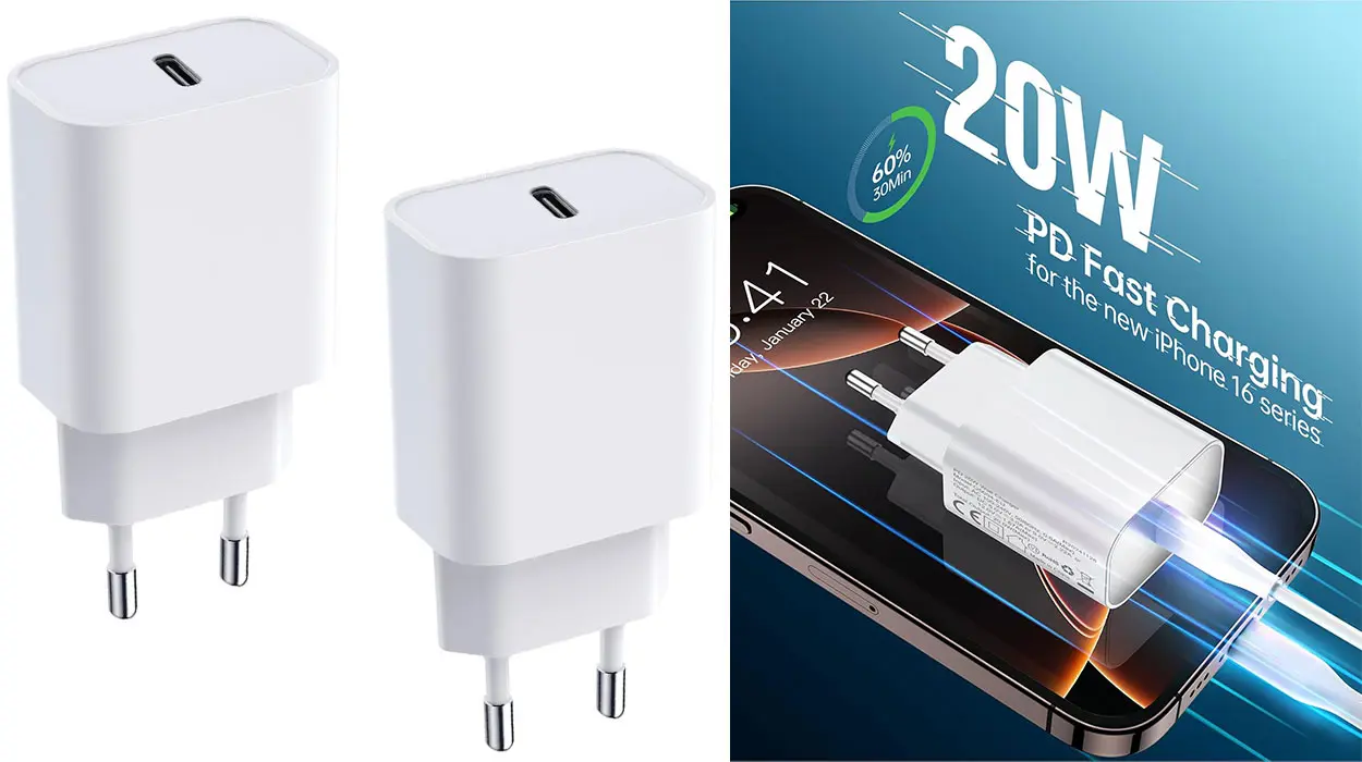 Pack x2 Cargador USB-C Seadmit de 20 W