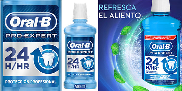 Chollo Pack de colutorio Oral-B Pro-Expert de 500 ml