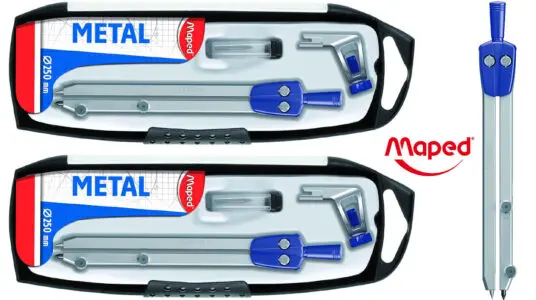 Chollo Pack x2 Compás Maped Metal de 3 piezas