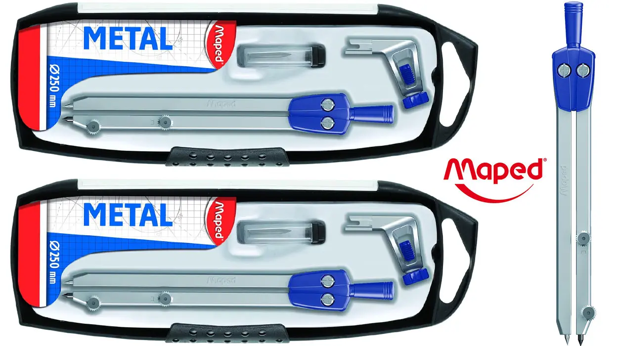 Chollo Pack x2 Set Compás Maped Metal de 3 piezas 