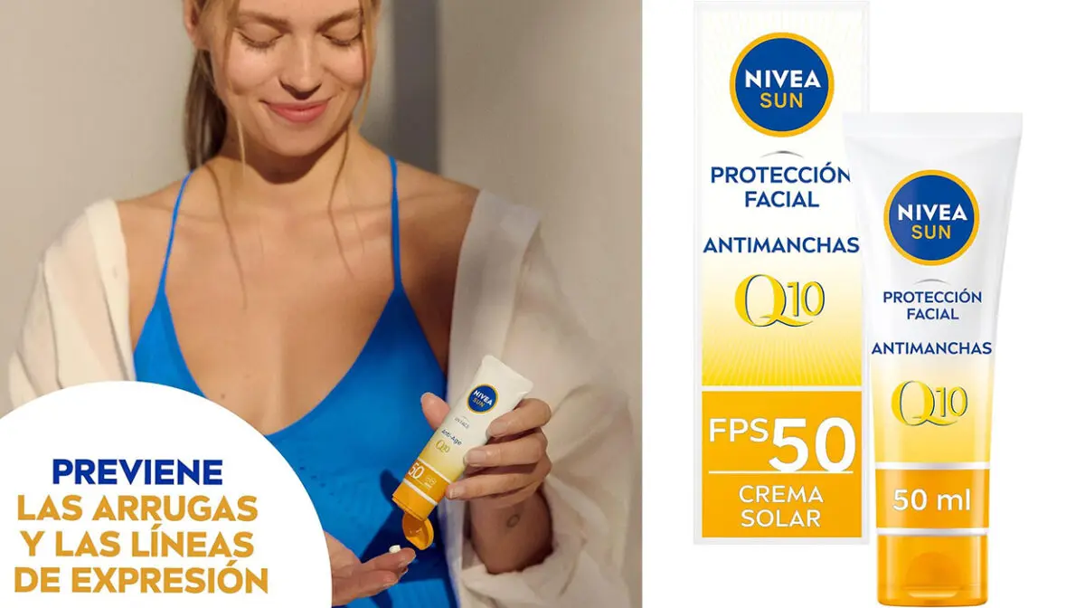 Crema solar Nivea Sun Q10 Antimanchas FPS50