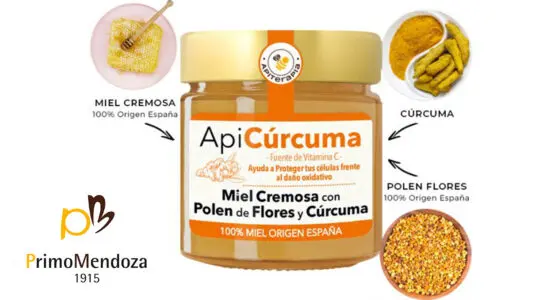 Miel con Polen de Flores y Cúrcuma al mejor precio