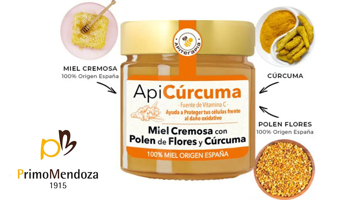 Miel con Polen de Flores y Cúrcuma al mejor precio