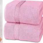 Chollo Pack de 2 toallas de lujo jumbo Utopia Towels rosa