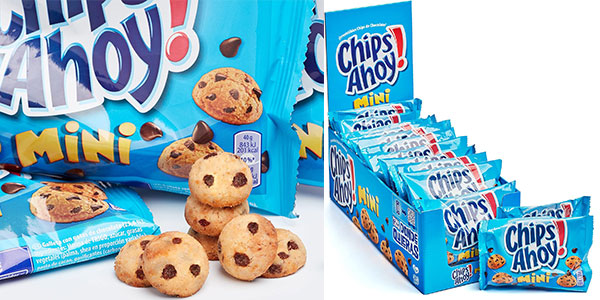 Chollo Pack de 20 bolsas de galletas cookies Chips Ahoy! Mini 