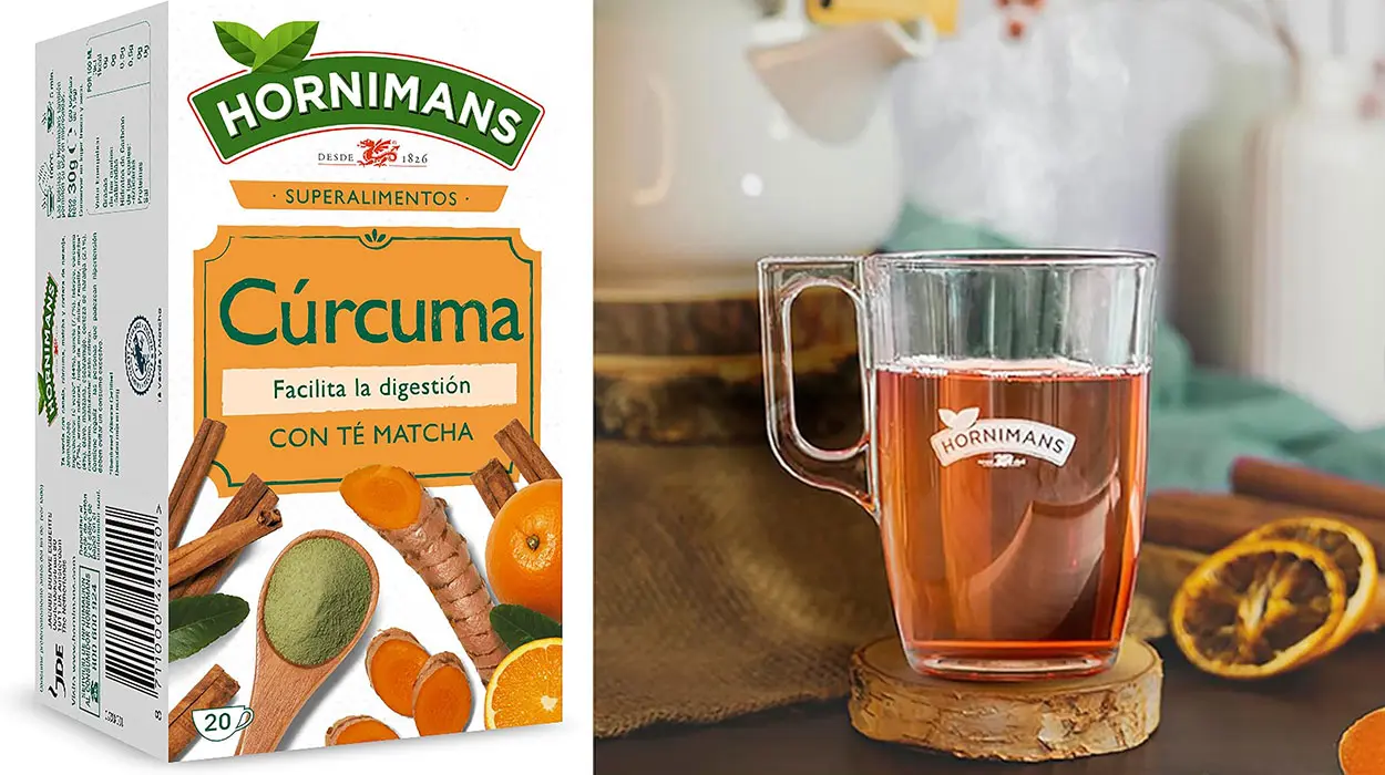 Chollo Pack de 20 bolsitas de Infusión Hornimans de Cúrcuma con Té Matcha