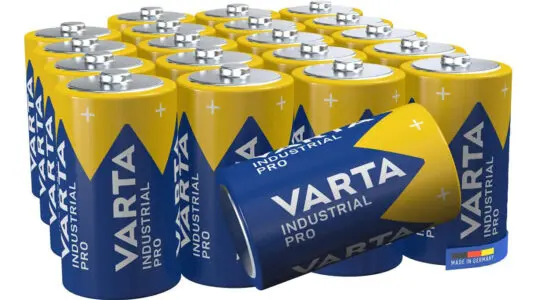 Chollo Pack de 20 pilas alcalinas D LR20 Varta Industrial Pro